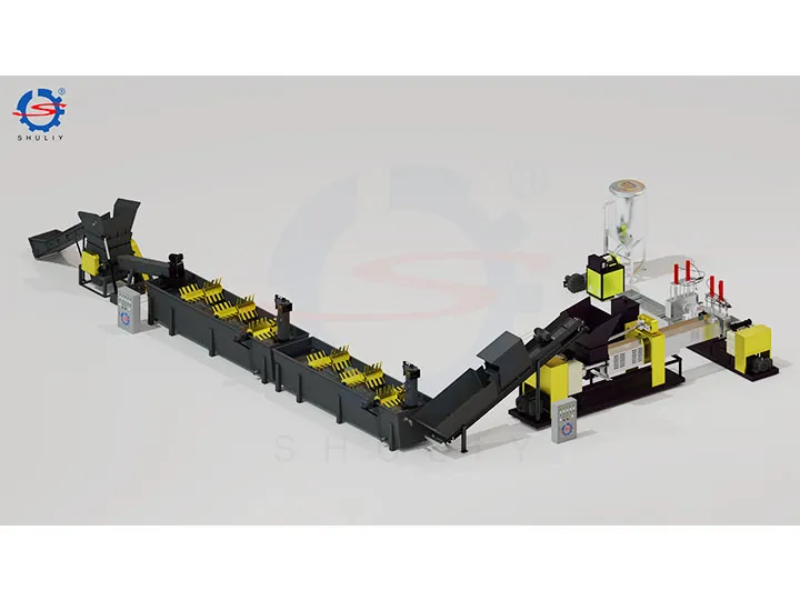 soft plastic recycling machine