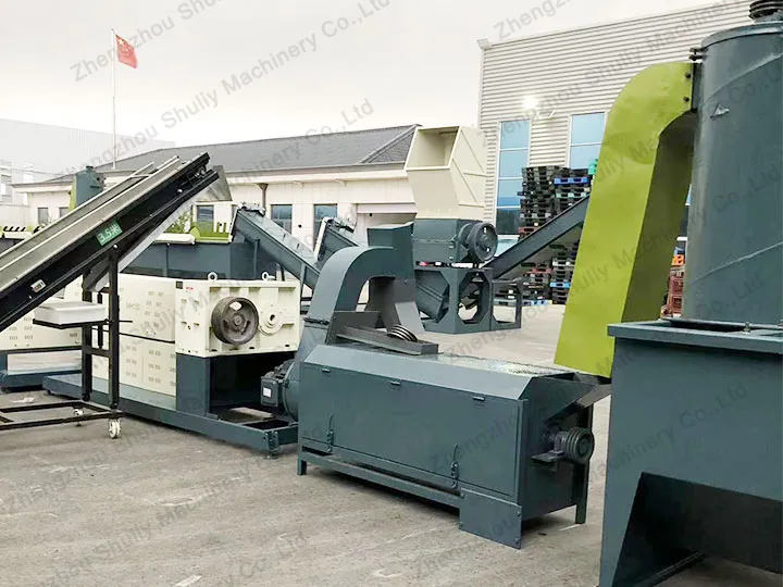 waste plastic pelletizing recycling line