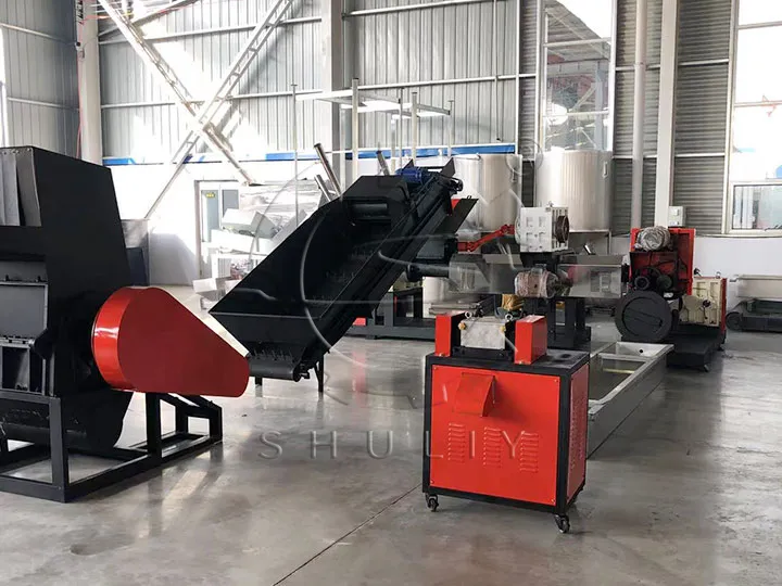 plastic pelletizing line exported to Germany