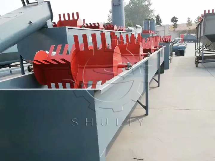 plastic rinsing tank for recycling