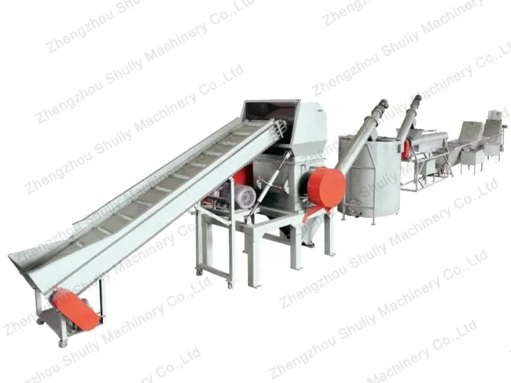 PET bottle recycling line