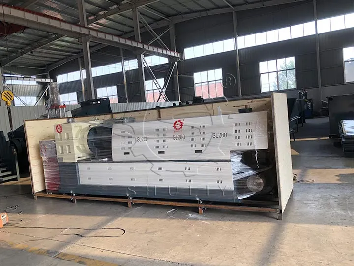 plastic recycling granulator machine shipment