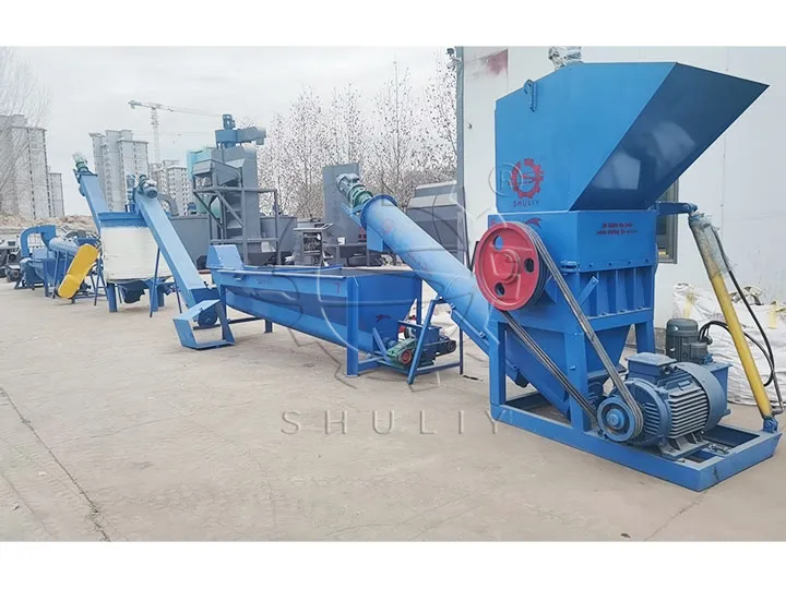 PET bottle scrap recycling plant