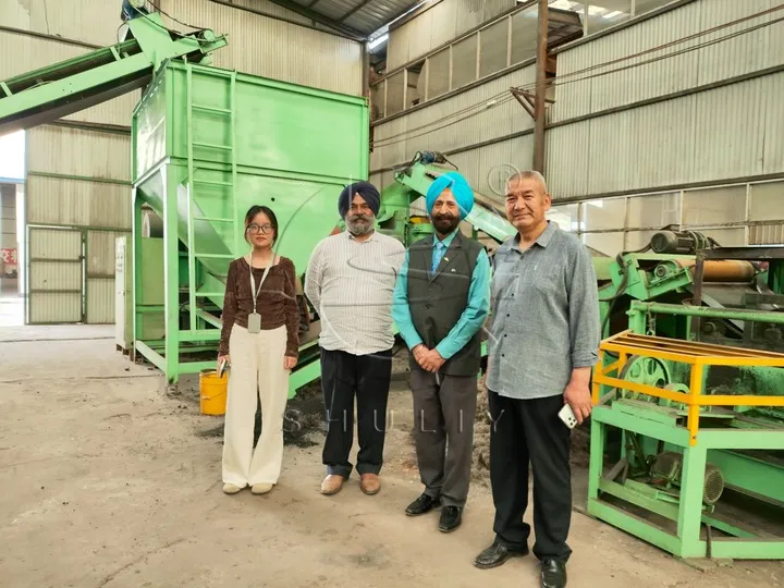Australian customers visit our waste tyre recycling machine