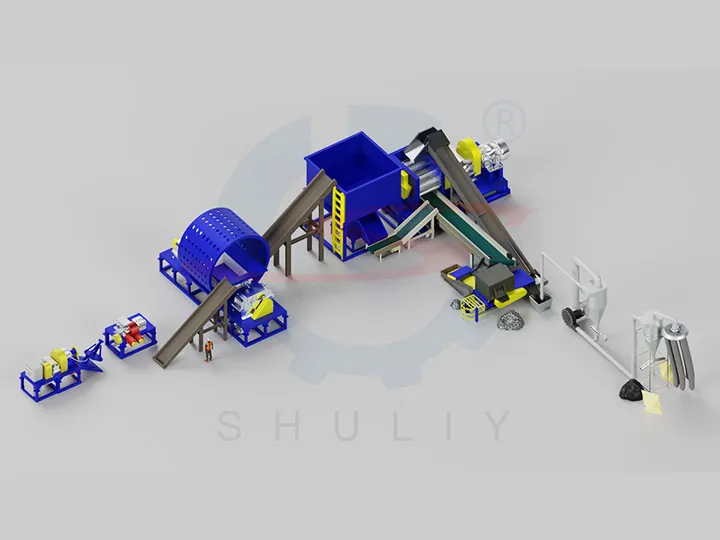 tyre processing plant