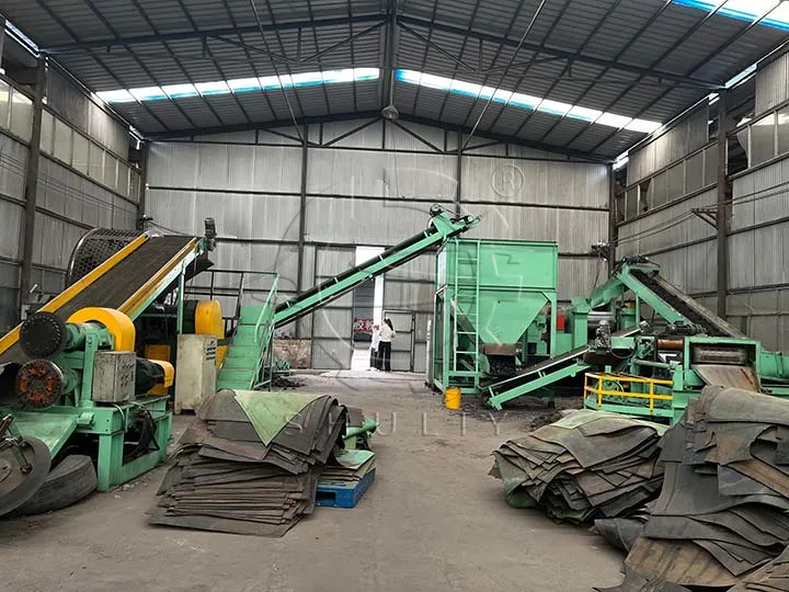 waste tire recycling plant