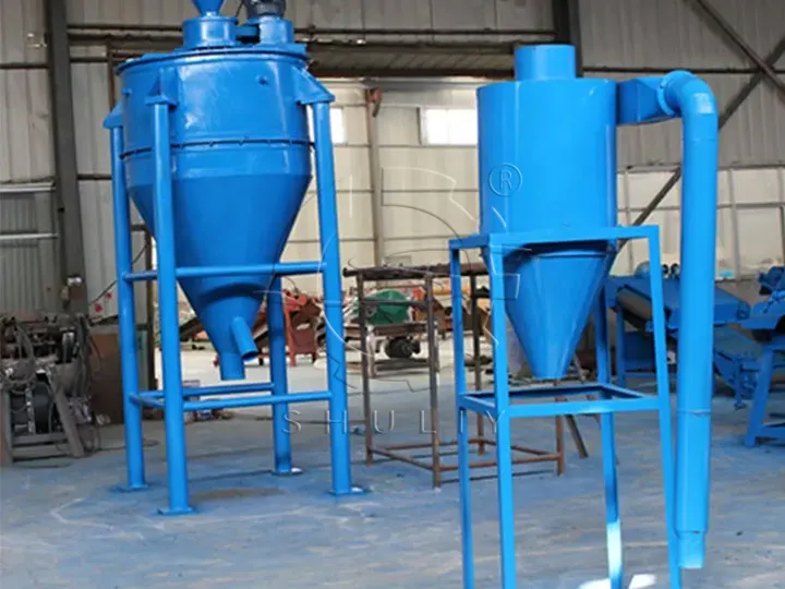 fiber separator for tire recycling