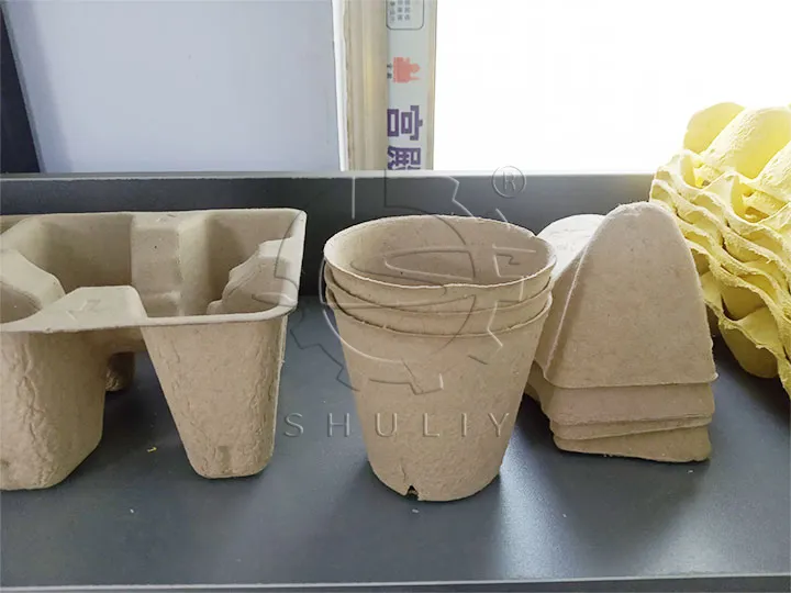 Shaped paper trays
