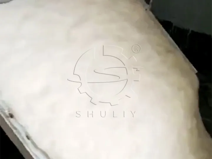 清洁机处理后的棉花