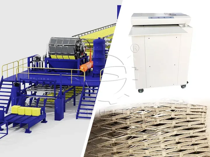egg tray machine and cardboard shredder