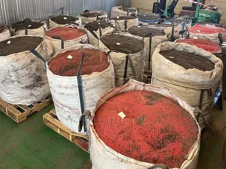 HDPE-zerkleinertes Material