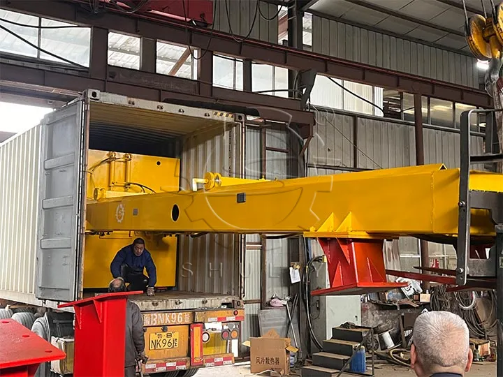 OTR Tire Debeader shipped to Indonesia