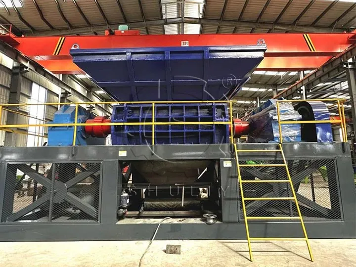 double shaft shredder machine