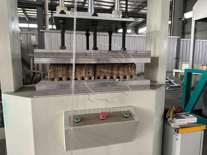 máquina de prensado en caliente de bandejas de huevos